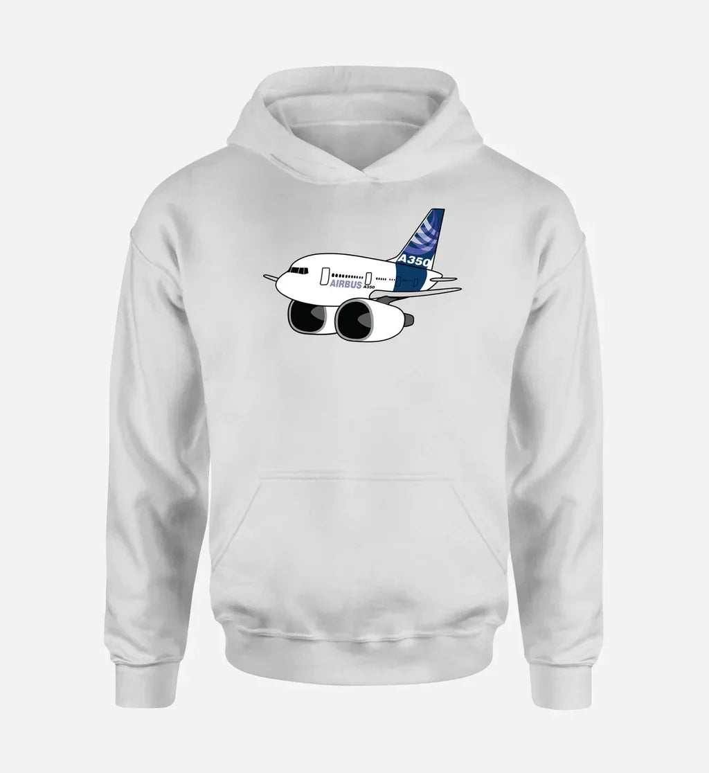 Cartoon Airbus A350 - White