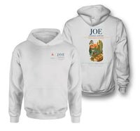 Thumbnail for Joensuu Airport (JOE) design on white double-side hoodie