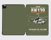 Thumbnail for Leonardo AW139 design on green army ipad tablet case