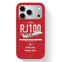 Thumbnail for Avro RJ100 design on red magsafe iphone case, for iPhone 17 Pro