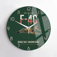 Thumbnail for F-4C Phantom II design on dark green no frame wall clock