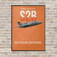 Thumbnail for Blackburn Buccaneer S2B vertical canvas print - framed - orange background