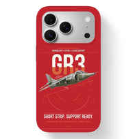 Thumbnail for Hawker Siddeley Harrier GR3 design on red magsafe iphone case, for iPhone 17 Pro