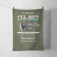 Thumbnail for CF6-80C2 design on green army towel