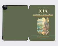 Thumbnail for Ioannina National Airport (IOA) design on green army ipad tablet case
