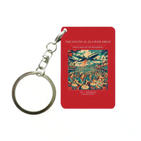 Thumbnail for VINTAGE G4406 - The Festival Flower Drop - Designed Key Chain design on red