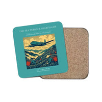 Thumbnail for The Tea Terrace Overflight - Designed Coasters design on turquoise 1-piece