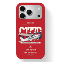 Thumbnail for Cessna 177B Cardinal design on red magsafe iphone case, for iPhone 17 Pro