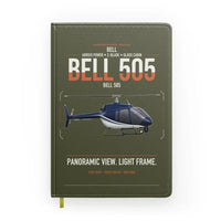 Thumbnail for Bell 505 design on green army notebook