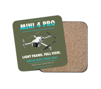 Thumbnail for DJI Mini 4 Pro design on green army 1 piece coaster
