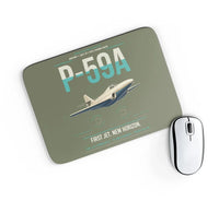 Thumbnail for P-59A Airacomet design on green army rectangle mouse pad