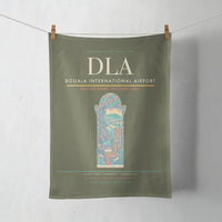 Thumbnail for Douala International Airport (DLA) design on green army towel