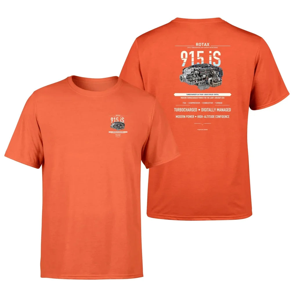 915 iS design on orange t shirt
