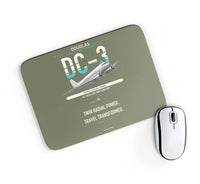 Thumbnail for Douglas DC-3 design on green army rectangle mouse pad