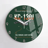 Thumbnail for KC-130J SUPER HERCULES design on dark green no frame wall clock