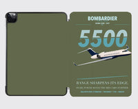Thumbnail for Bombardier Global 5500 design on green army ipad tablet case
