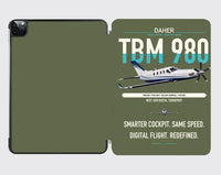 Thumbnail for Daher TBM 980 design on green army ipad tablet case