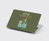 Thumbnail for Rotterdam The Hague Airport (RTM) design on green army MacBook case