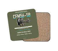 Thumbnail for CFM56-5B design on green army 1 piece coaster