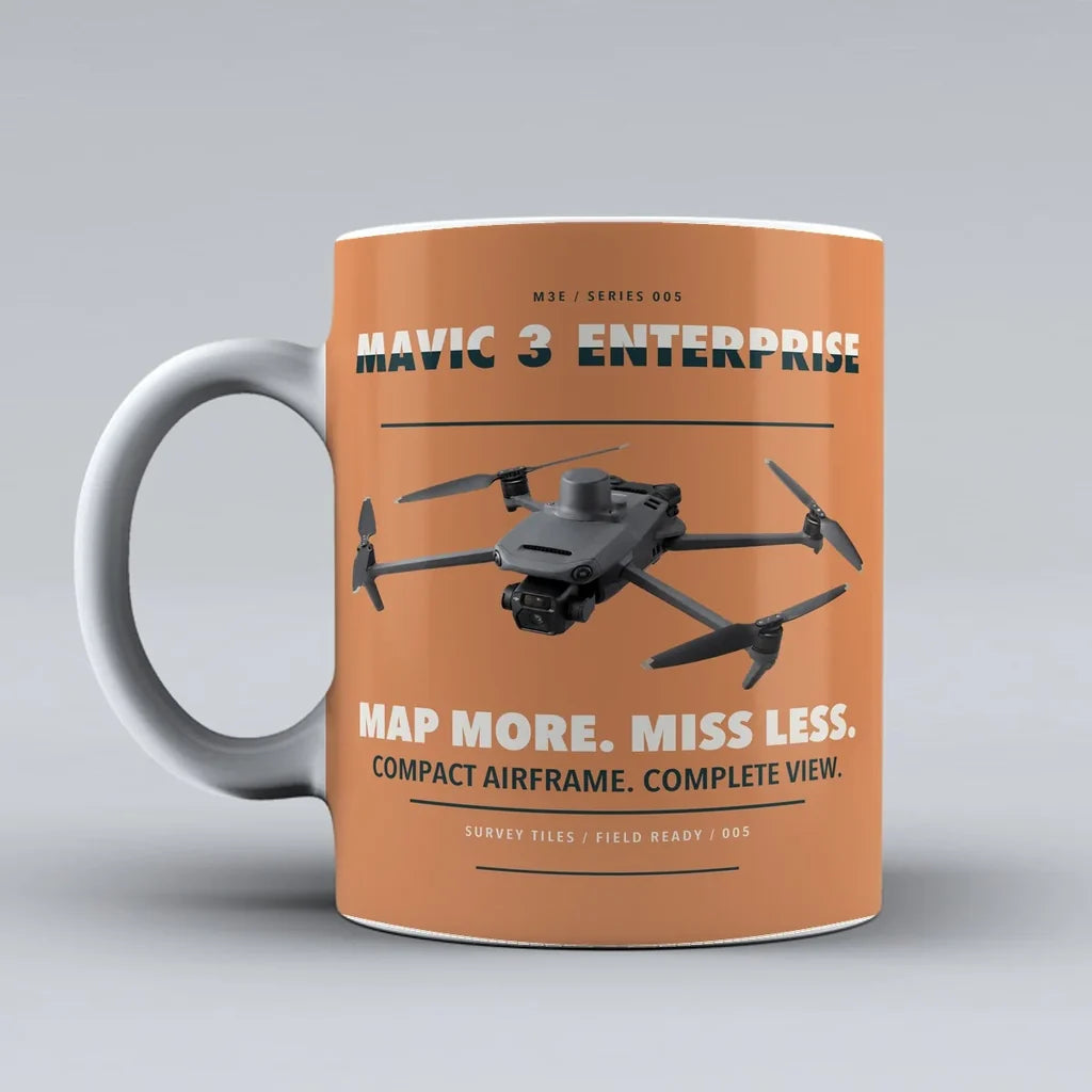 Mavic 3 Enterprise Mug design on orange dji