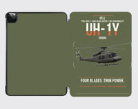 Thumbnail for Bell UH-1Y Venom design on green army ipad tablet case