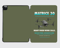 Thumbnail for DJI Matrice 30 design on green army ipad tablet case
