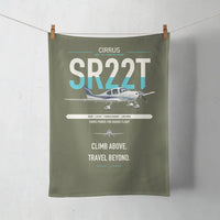 Thumbnail for Cirrus SR22T design on green army towel