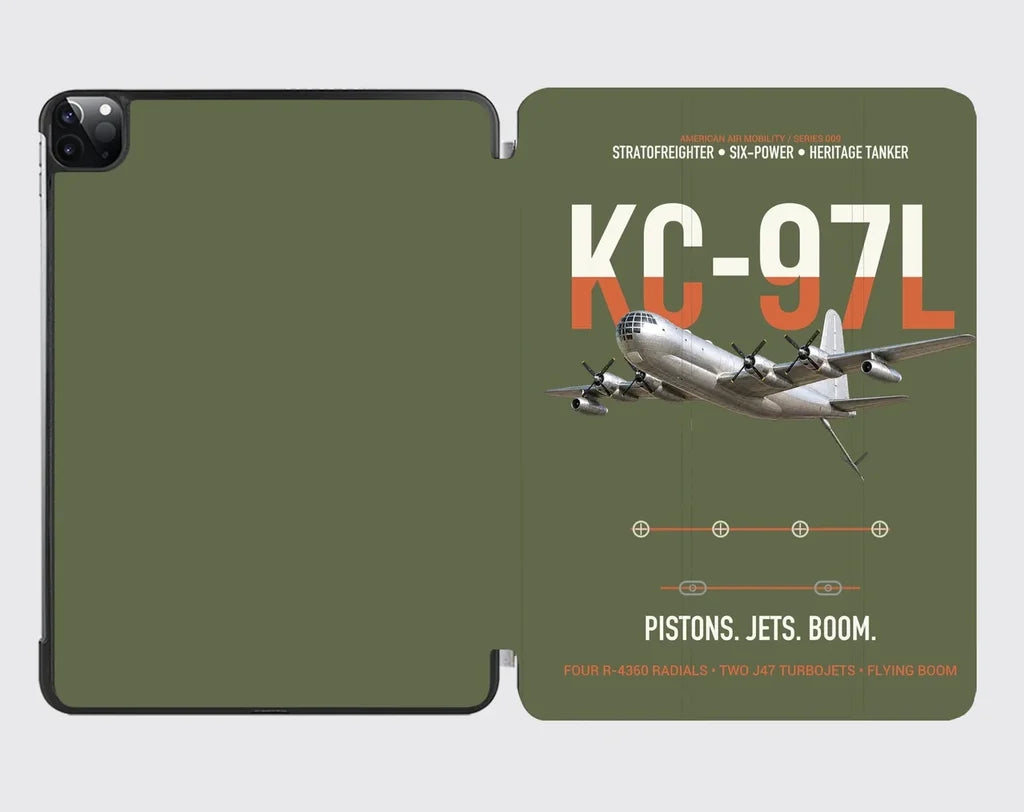KC-97L STRATOFREIGHTER design on green army ipad tablet case