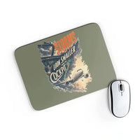 Thumbnail for Storms Look Smaller From The Cockpit design on green army rectangle mouse pad