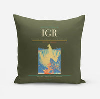 Thumbnail for Cataratas del Iguazu International Airport (IGR) design on green army pillow