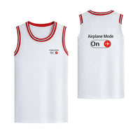 Thumbnail for Airplane Mode On Designed Basketball Style Sports Tank Tops - view 14