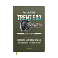 Thumbnail for TRENT 500 design on green army notebook