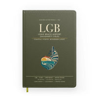 Thumbnail for Long Beach Airport (Daugherty Field) (LGB) design on green army notebook