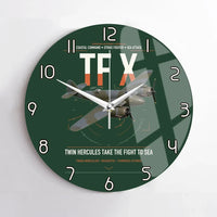 Thumbnail for Bristol Beaufighter TF X design on dark green no frame wall clock