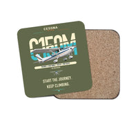 Thumbnail for Cessna 150M design on green army 1 piece coaster