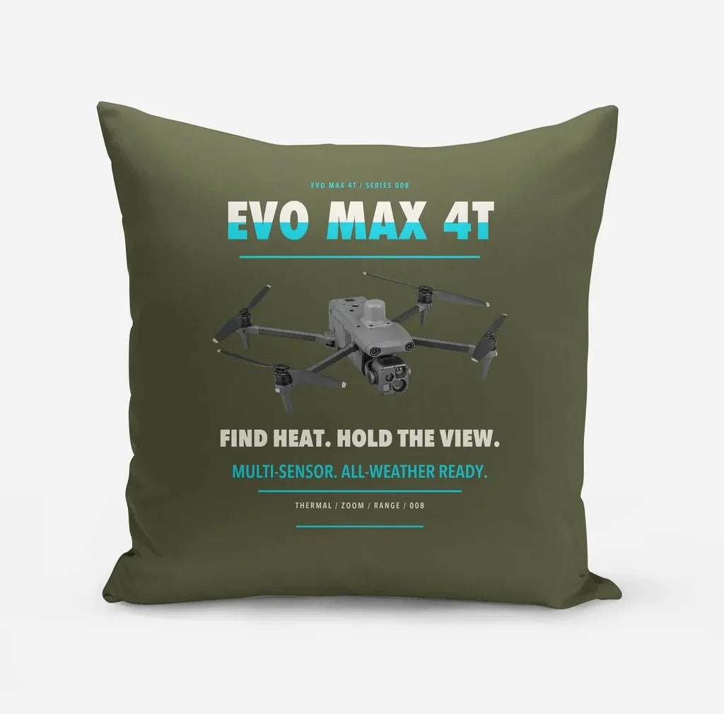 Autel EVO Max 4T design on green army pillow