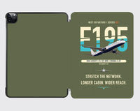 Thumbnail for Embraer E195 design on green army ipad tablet case