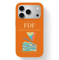 Thumbnail for Fort-de-France Airport (FDF) design on orange iPhone 17 Pro MagSafe case