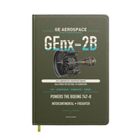 Thumbnail for GEnx-2B design on green army notebook