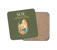 Thumbnail for Southampton Airport (SOU) design on green army 1 piece coaster