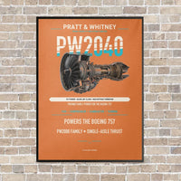 Thumbnail for PW2040 vertical canvas print - framed - orange background