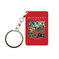 Thumbnail for VINTAGE G4022 - The Outback Run - Designed Key Chain design on red