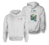 Thumbnail for Chambéry-Savoie Airport (CMF) design on white double-side hoodie