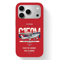 Thumbnail for Cessna 150M design on red magsafe iphone case, for iPhone 17 Pro