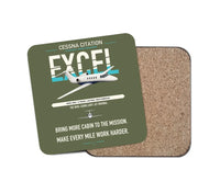 Thumbnail for Cessna Citation Excel design on green army 1 piece coaster
