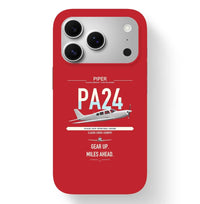 Thumbnail for Piper PA-24-250 Comanche 250 design on red magsafe iphone case, for iPhone 17 Pro