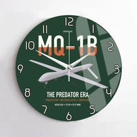 Thumbnail for MQ-1B Predator design on dark green no frame wall clock