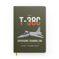 Thumbnail for T-38C Talon design on green army notebook