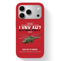 Thumbnail for Westland Lynx AH7 design on red magsafe iphone case, for iPhone 17 Pro