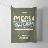 Thumbnail for Cessna 150M design on green army towel